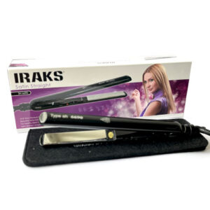 اتو مو سرامیکی حرفه‌ای IRAKS SH-6690 با تکنولوژی کراتینه، صاف‌کننده و فرکننده موهای آسیب‌دیده