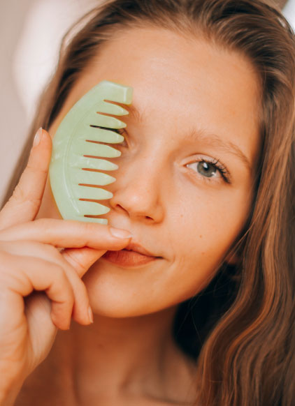 موهای براق، سالم 