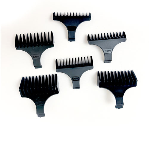 شانههای تنظیم طول اصلاح ۶ عددی همراه ماشین اصلاح DSP مدل گلد