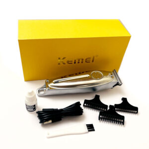 ماشین اصلاح kemei مدل KM-1949 با تیغه استیل ضدزنگ و موتور قدرتمند، مناسب آرایشگاه‌ها و استفاده شخصی