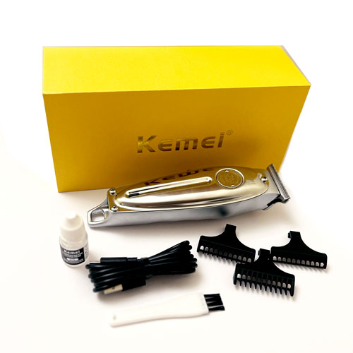 ماشین اصلاح kemei مدل KM-1949 با تیغه استیل ضدزنگ و موتور قدرتمند، مناسب آرایشگاه‌ها و استفاده شخصی