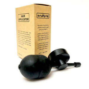 اپلیکاتور پودر مو حرفه‌ای با نازل باریک برای پخش یکنواخت پودر پرپشت‌کننده، مناسب استفاده خانگی و سالن‌های زیبایی