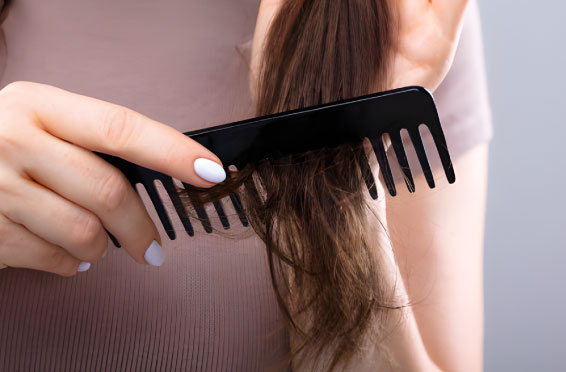 برس نرم و چوبی برای شانه زدن