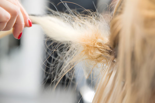 موی وز و آسیب دیده