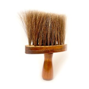 موپران پشت گردن دسته چوبی با موی اسبی برای تمیز کردن موهای ریز پشت گردن بعد از اصلاح