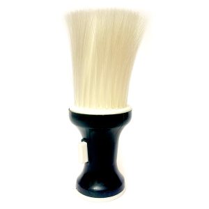 موپران پودری آرایشگاهی با برس نرم و مخزن پودر داخلی برای تمیز کردن موهای ریز پس از اصلاح