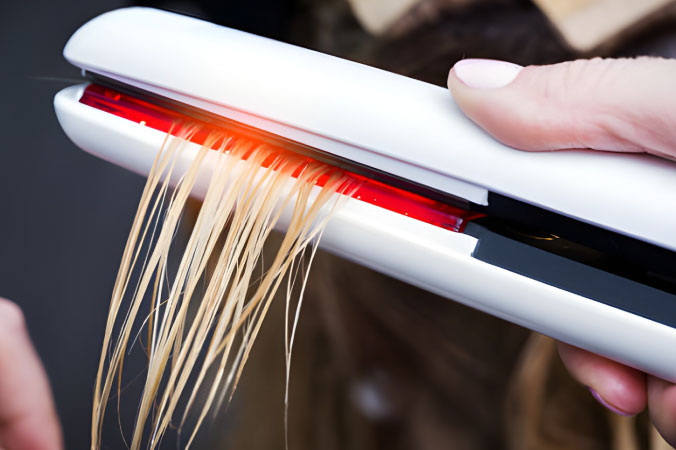 استفاده از ماسک مو و روغن آرگان برای پیشگیری از خشکی و موخوره پس از اتو کردن مو