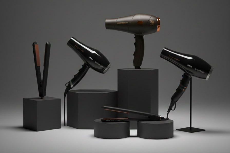 بنر سشوار حرفه‌ای آرایشگاهی با باد قدرتمند و موتور پرقدرت