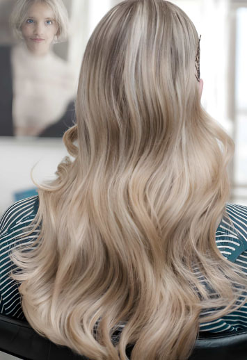 تغییر رنگ مو از تیره به روشن با آمبره