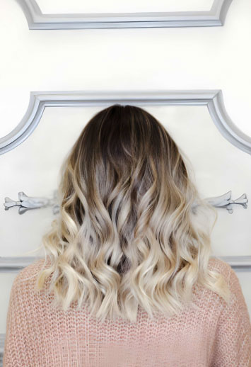 تغییر رنگ مو از تیره به روشن با آمبره